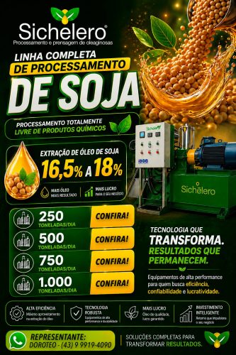 Confira Extrusora de soja de alto rendimento sem utilização de produtos químicos